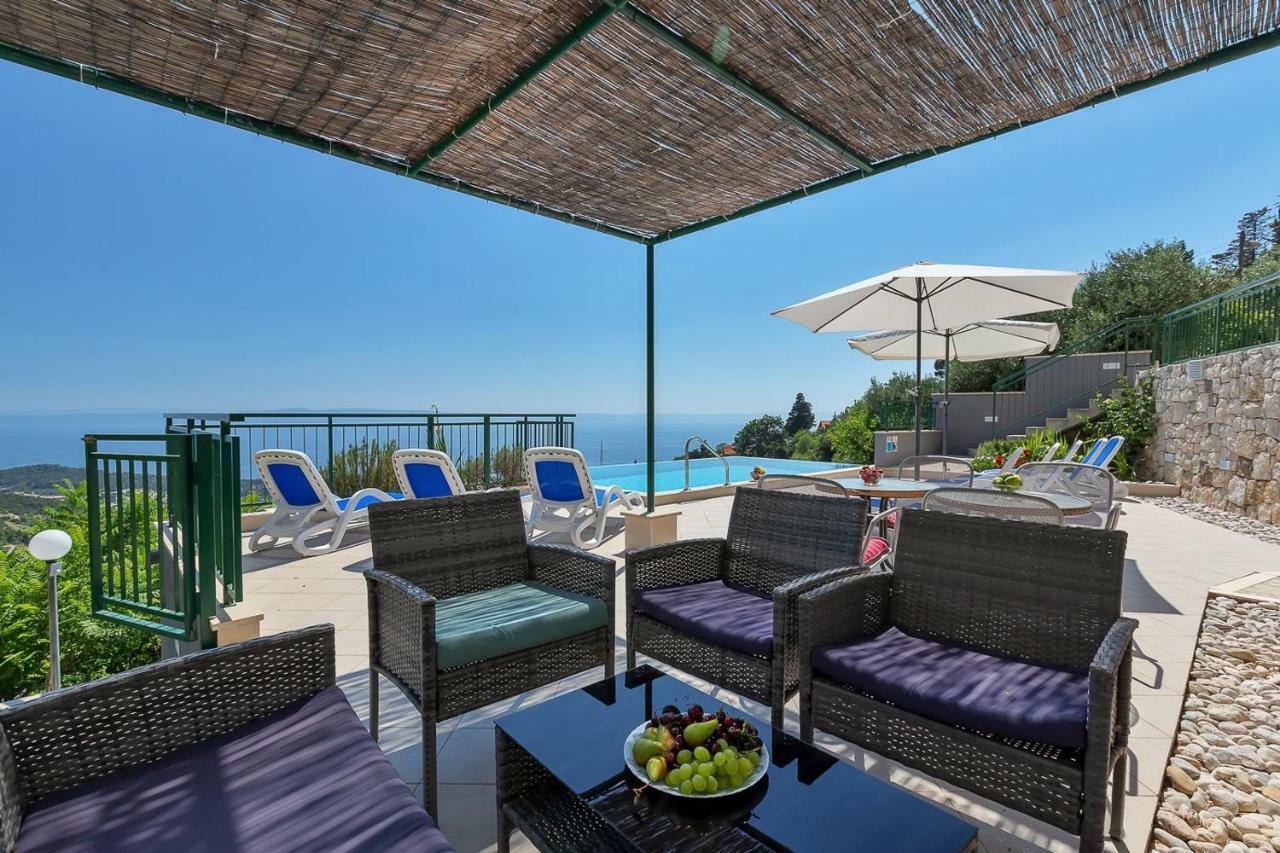 Villa Makar,Heated Pool,Gym,Grill,Seaview Makarska Zewnętrze zdjęcie