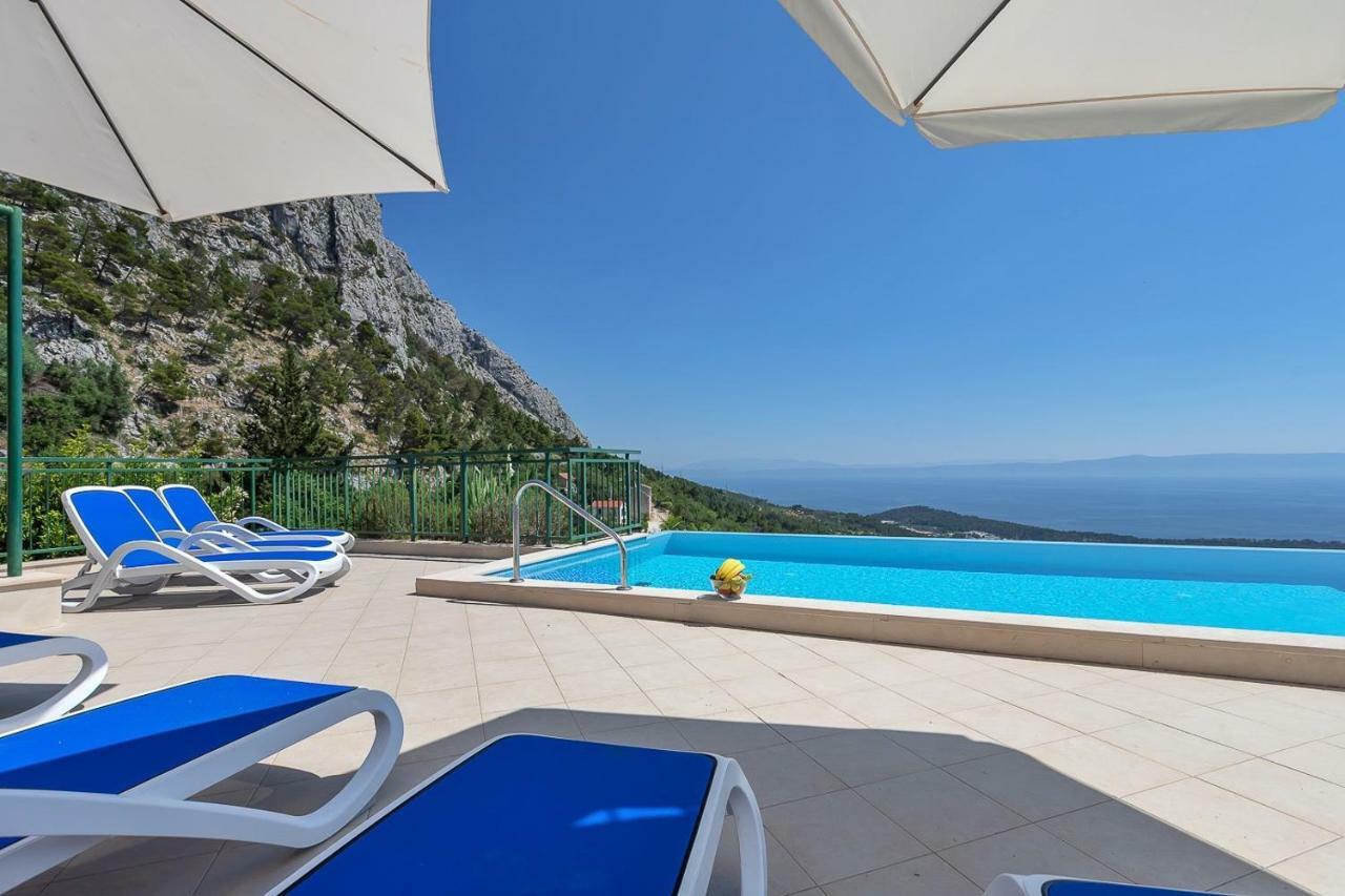 Villa Makar,Heated Pool,Gym,Grill,Seaview Makarska Zewnętrze zdjęcie