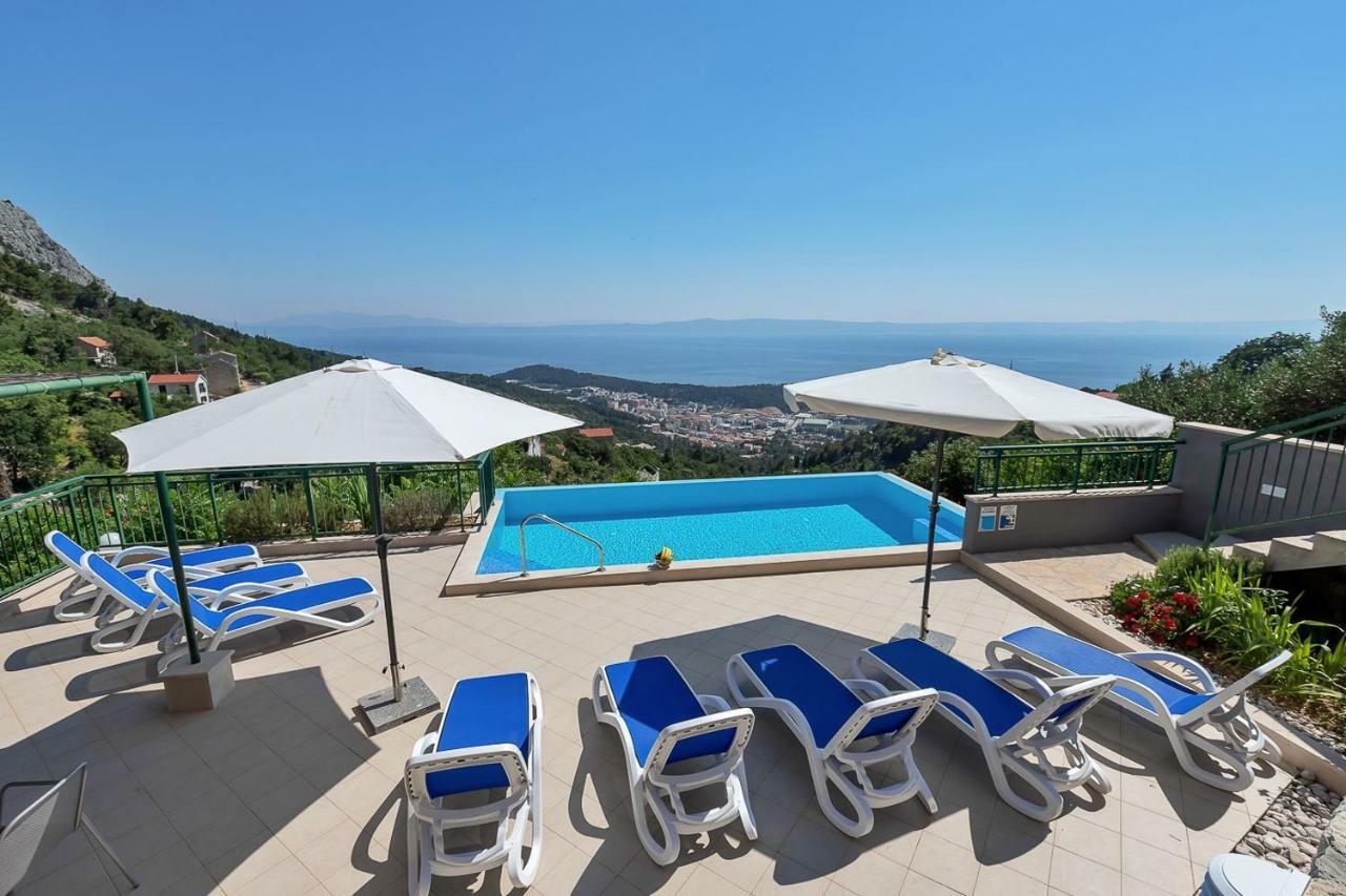 Villa Makar,Heated Pool,Gym,Grill,Seaview Makarska Zewnętrze zdjęcie