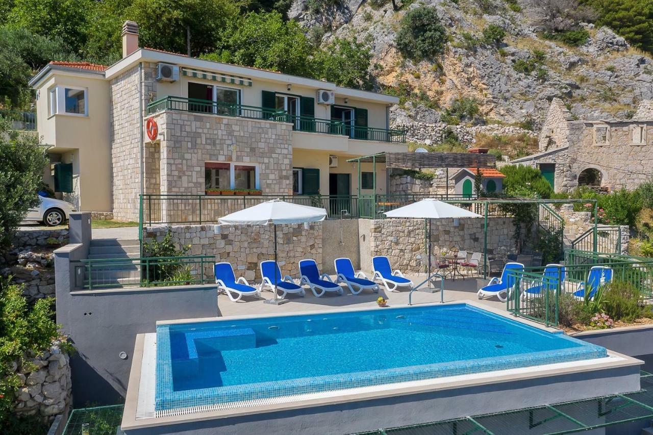 Villa Makar,Heated Pool,Gym,Grill,Seaview Makarska Zewnętrze zdjęcie